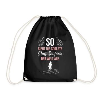 Meilleur coureur du monde - Cool et imbattable - Sac de sport léger - noir - Devant