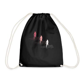 Colorful Relay Team Dynamics Gift - Drawstring Bag - black - Front