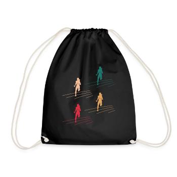 Colorful Relay Team Dynamics Gift - Drawstring Bag - black - Front