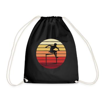 Coucher de soleil Course d’obstacles Sports cadeau - Sac de sport léger - noir - Devant