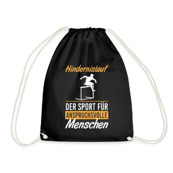 Challenging Sport Obstacle Course Elite - Drawstring Bag - black - Front