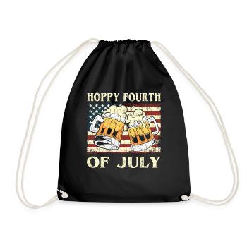 USA Chope de bière brasserie bière artisanale américaine - Sac de sport léger - noir - Devant