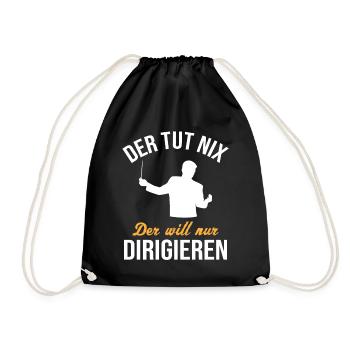 Harmless Conductor - Funny Gift - Drawstring Bag - black - Front