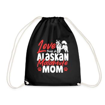 Propriétaire de chien Alaskan Malamute Race Alaskan - Sac de sport léger - noir - Devant