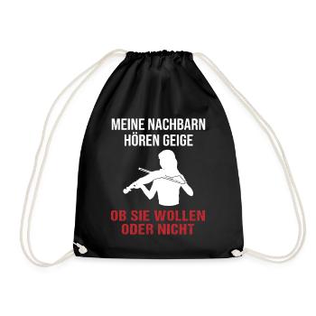 Violon voisins Sound Check cadeau - Sac de sport léger - noir - Devant