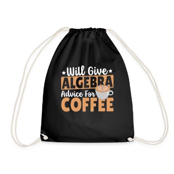 Algebra Lover Mathematics Algebra Teacher Must - Drawstring Bag - black - Front