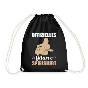 Chemise cadeau officielle de jeu de guitare - Sac de sport léger - noir - Devant