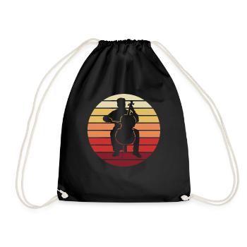 Dusk Bass Virtuoso - Drawstring Bag - black - Front