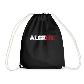 Math Nerd Arithmetic Graph Algebro - Drawstring Bag - black - Front