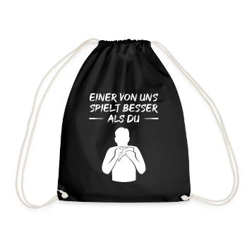 Défi du maître de la flûte de Pan - Sac de sport léger - noir - Devant