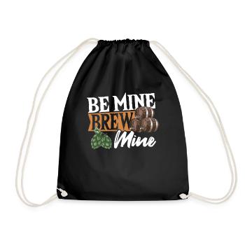 Couple Romantique Brasserie Bière Brasseur De Bière - Sac de sport léger - noir - Devant