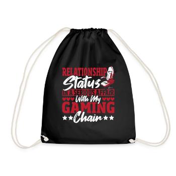 Gamer Gifts for Teen Boys Video Games - Drawstring Bag - black - Front
