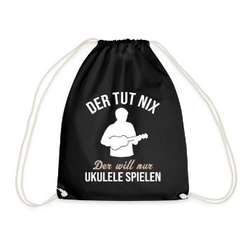 Innocent joueur de ukulélé cadeau amusant - Sac de sport léger - noir - Devant