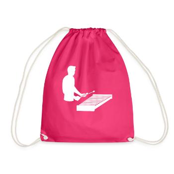 Virtuose Xylophon Melodie - Turnbeutel - Fuchsia - Vorne