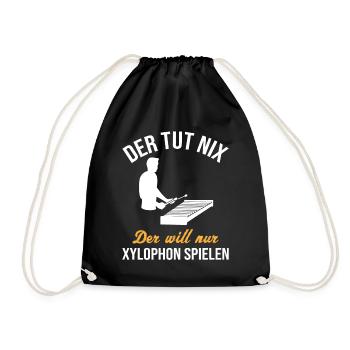 The Xylophone Player – Harmless, Humorous - Drawstring Bag - black - Front