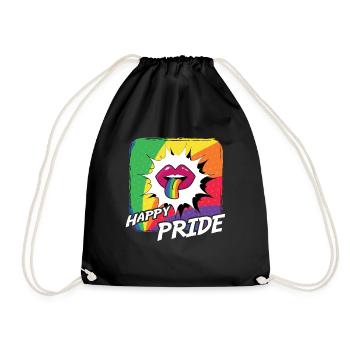 Rainbow Connection Étreinte, Joyeuse Fierté - Sac de sport léger - noir - Devant