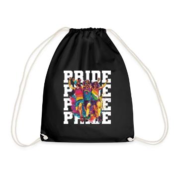 Rainbow Connection Embrace, Happy Pride - Turnbeutel - Schwarz - Vorne