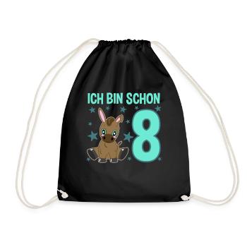 Eight Years of Celebration Donkeys: Jubilation & Fun - Drawstring Bag - black - Front