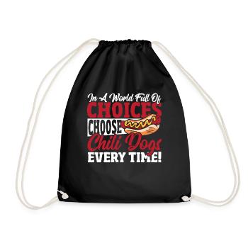 Hot-Dog Hot-dogs Chili Dog - Sac de sport léger - noir - Devant
