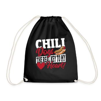 Les chiens au chili adorent le chien au chili de la Saint-Valentin - Sac de sport léger - noir - Devant