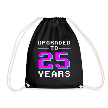 25 ans de l’anniversaire du Pixel Gamer Honor - Sac de sport léger - noir - Devant