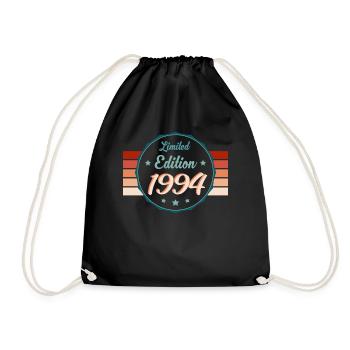 1994 Retro Edition – Gift with flair - Drawstring Bag - black - Front