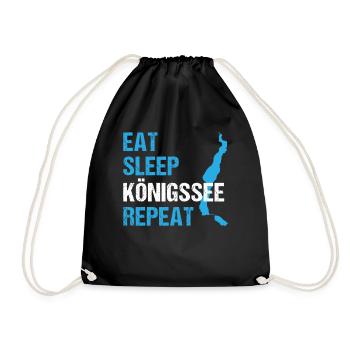 Königssee Routine - Manger, dormir, expérimenter - Sac de sport léger - noir - Devant