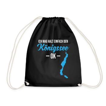 Königssee, simply great - To be clear! - Drawstring Bag - black - Front