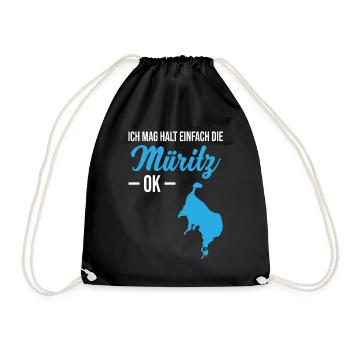Simply Müritz love - No ifs and buts - Drawstring Bag - black - Front