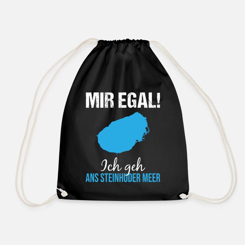 Egal Ich Geh Steinhuder Meer - Geschenk - Turnbeutel - Schwarz