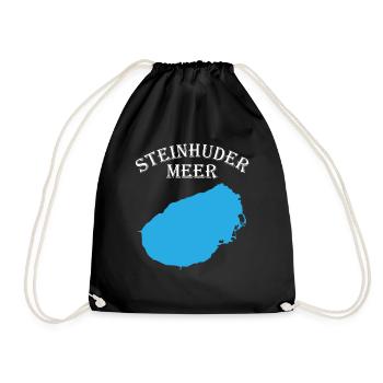 Steinhuder Meer Outline Eaux calmes - Sac de sport léger - noir - Devant