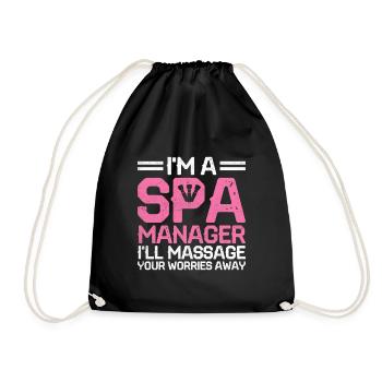Gestionnaire de SPA Emploi Bien-être Drôle Gestion de SPA Sayi - Sac de sport léger - noir - Devant