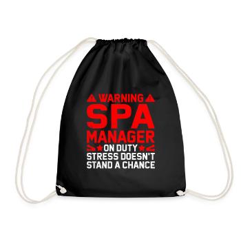 Gestionnaire de SPA Emploi Bien-être Drôle Gestion de SPA Sayi - Sac de sport léger - noir - Devant