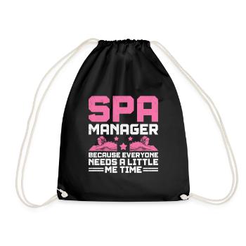 Gestionnaire de SPA Emploi Bien-être Drôle Gestion de SPA Sayi - Sac de sport léger - noir - Devant