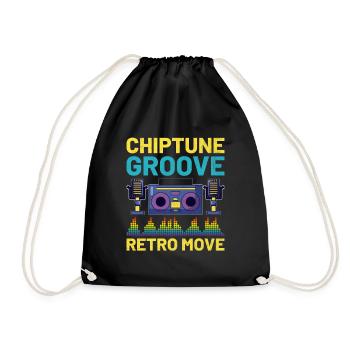 Chiptune Music Lover Groove zu den Bleeps und Bloo - Turnbeutel - Schwarz - Vorne