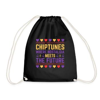 Chiptune Music Lover Groove zu den Bleeps und Bloo - Turnbeutel - Schwarz - Vorne