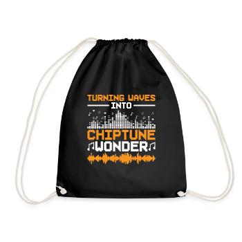 Chiptune Music Lover Groove zu den Bleeps und Bloo - Turnbeutel - Schwarz - Vorne