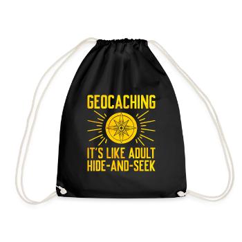 Géocaching Géocache Géocacher Funny Geocacher Sayi - Sac de sport léger - noir - Devant