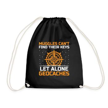 Géocaching Géocache Géocacher Funny Geocacher Sayi - Sac de sport léger - noir - Devant