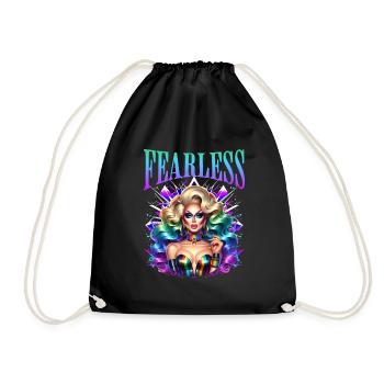 Fearless LGBTQ+ Pride Power Expression - Drawstring Bag - black - Front