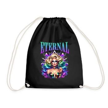 Eternal LGBTQ+ Pride and Glamour - Drawstring Bag - black - Front