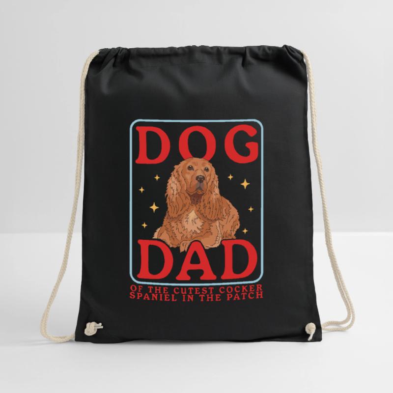 Cocker Spaniel Dad Cocker Spaniel Gift Drawstring Bag