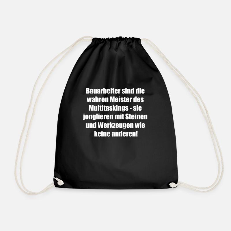Multitasking Meister Geschenk - Turnbeutel - Schwarz