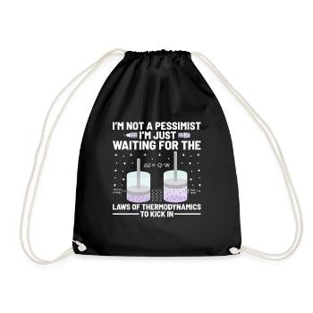 Science Teacher School Teacher Biology Chemistry P - Drawstring Bag - black - Front
