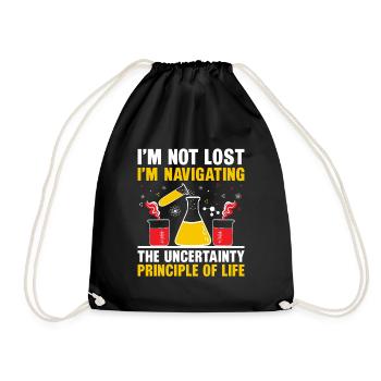 Science Teacher School Teacher Biology Chemistry P - Drawstring Bag - black - Front