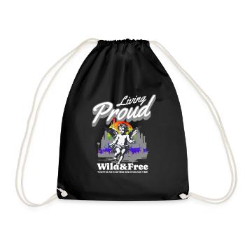 Love Is Love Pride Colors Of Rainbow Equality - Drawstring Bag - black - Front
