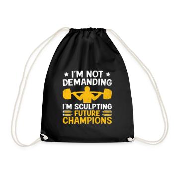 Physical Education Teacher PE Teachers School Spor - Drawstring Bag - black - Front