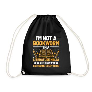 Literature Teacher School Teacher Funny Teachers S - Drawstring Bag - black - Front