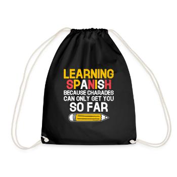Professeur de langues étrangères École Professeurs de langues - Sac de sport léger - noir - Devant