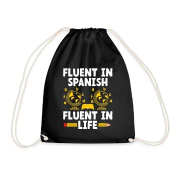 Foreign Language Teacher School Languages Teachers - Drawstring Bag - black - Front